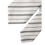 Dolce & Gabbana Black White Stripes Silk Adjustable Women Necktie Tie