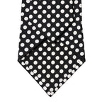 Dolce & Gabbana Black White Polka Dot Silk Adjustable Women Necktie Tie