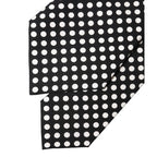 Dolce & Gabbana Black White Polka Dot Silk Adjustable Women Necktie Tie