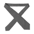 Dolce & Gabbana Black White Polka Dot Silk Adjustable Women Necktie Tie
