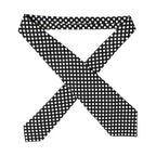 Dolce & Gabbana Black White Polka Dot Silk Adjustable Women Necktie Tie