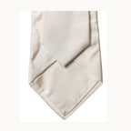 Dolce & Gabbana Off White Solid Silk Adjustable Women Tied Necktie Tie