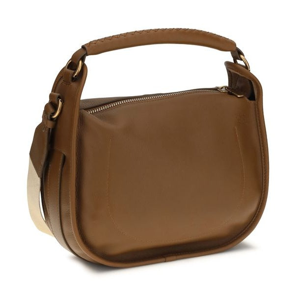 Burberry Brown Calf Leather Bos Taurus Shoulder Bag