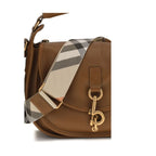 Burberry Brown Calf Leather Bos Taurus Shoulder Bag