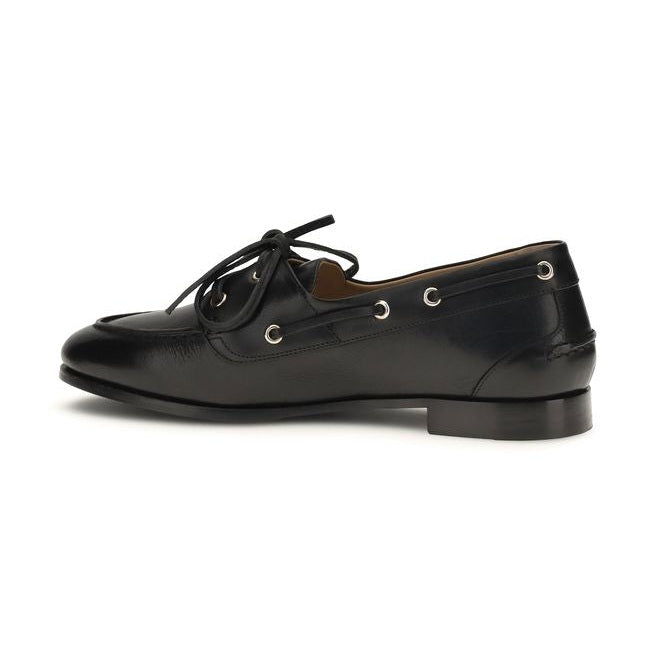 Bally Black Calf Leather Bos Taurus Slip-On Loafers