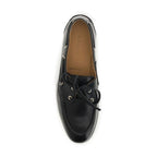 Bally Black Calf Leather Bos Taurus Slip-On Loafers