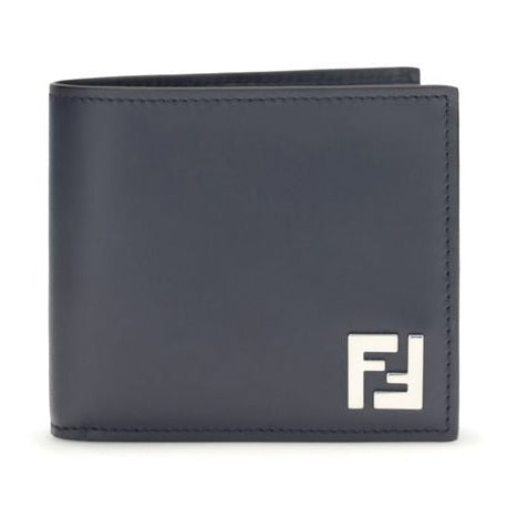 Fendi Blue Calf Leather Bos Taurus Wallet