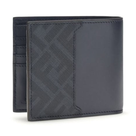 Fendi Blue Calf Leather Bos Taurus Wallet