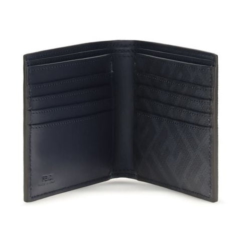 Fendi Blue Calf Leather Bos Taurus Wallet