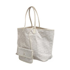 Saint Louis PM Tote Bag in Goyardine Canvas White
