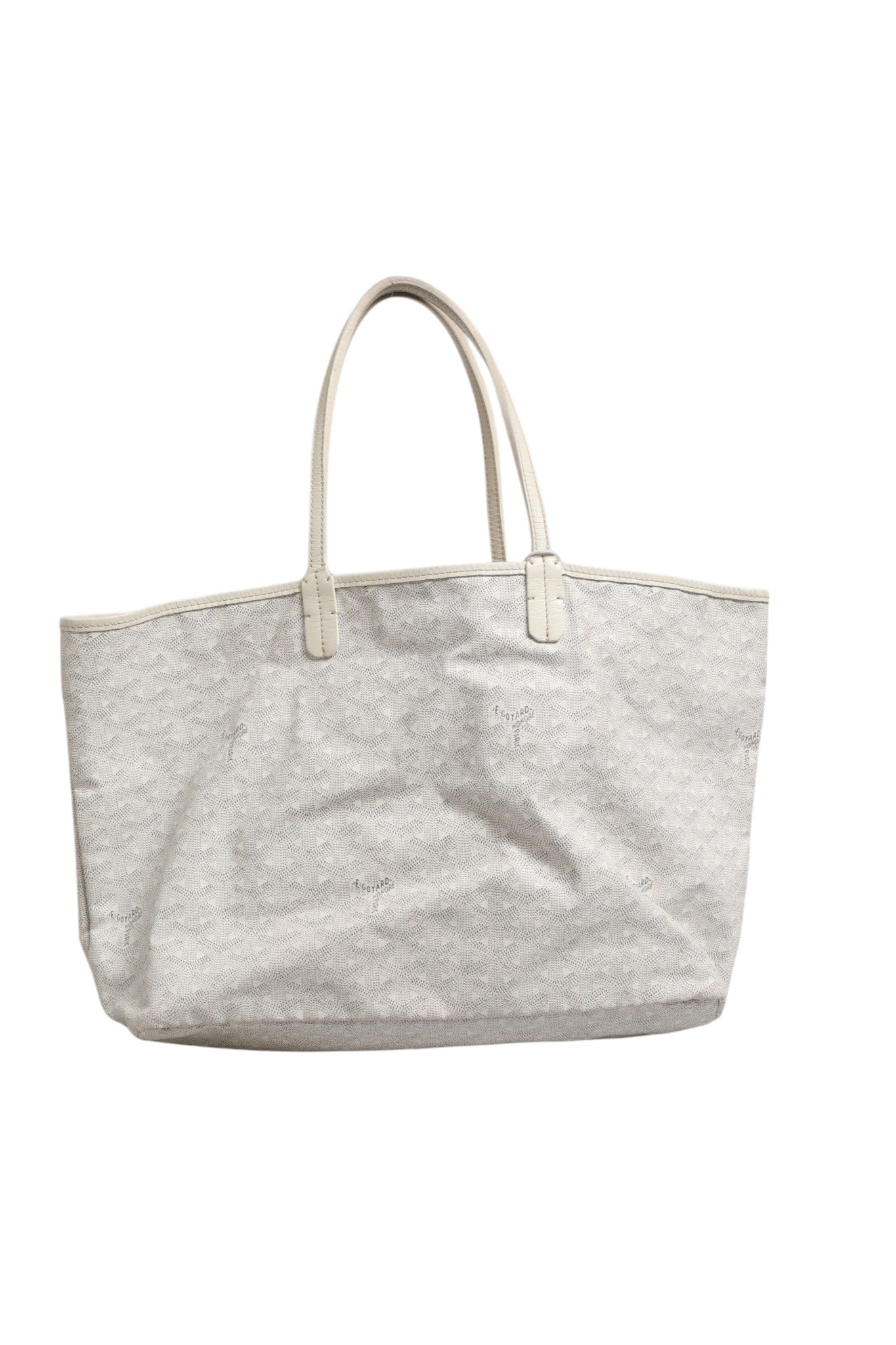 Saint Louis PM Tote Bag in Goyardine Canvas White