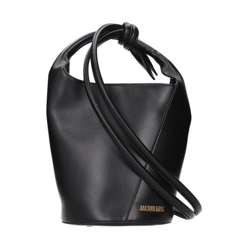 Jacquemus Black Leather Crossbody Bag