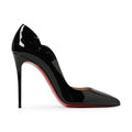 Christian Louboutin Black Patent Leather Hot Chick Pumps 100