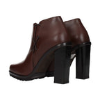 Max Mara Brown Leather Ankle Boots