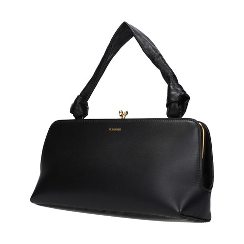 Jil Sander Black Leather Handbag