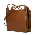 Jil Sander Brown Leather Crossbody Bag