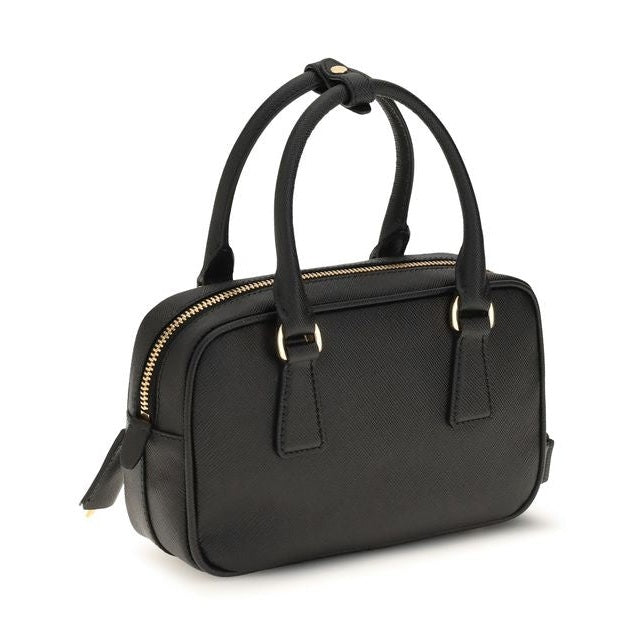 Prada Black Calf Leather Bos Taurus Handbag