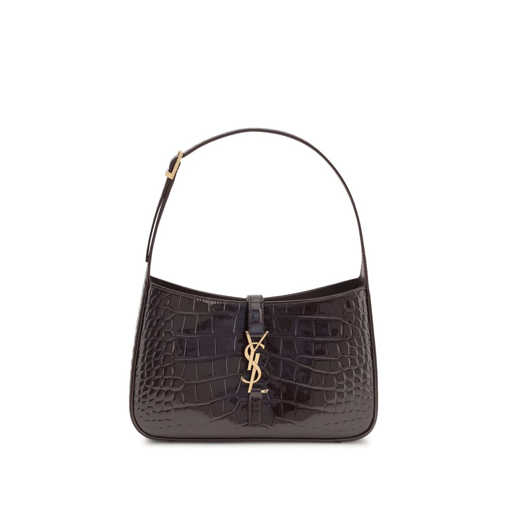 Saint Laurent Bordeaux Crocodile Shoulder Bag