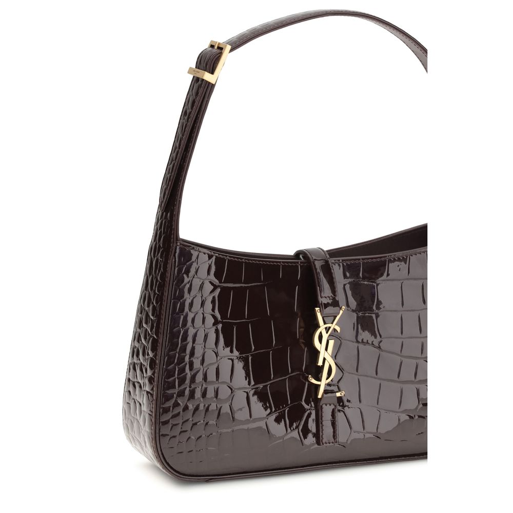 Saint Laurent Bordeaux Crocodile Shoulder Bag