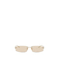 Balenciaga Beige Metal Sunglasses