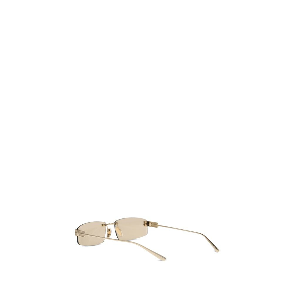 Balenciaga Beige Metal Sunglasses