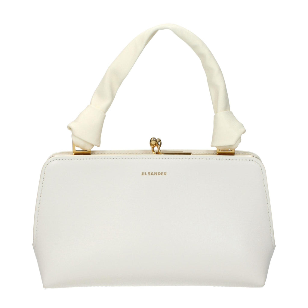 Jil Sander White Leather Handbag