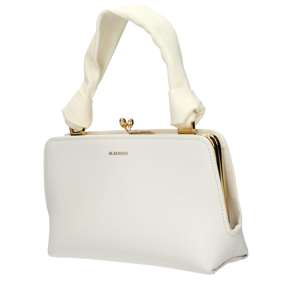 Jil Sander White Leather Handbag