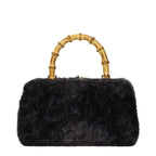 Jil Sander Black Fur Handbag