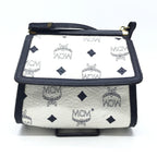 MCM Mini Crossbody Bag White Visetos