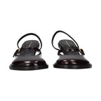 Dries Van Noten Brown Leather Platform Sandals