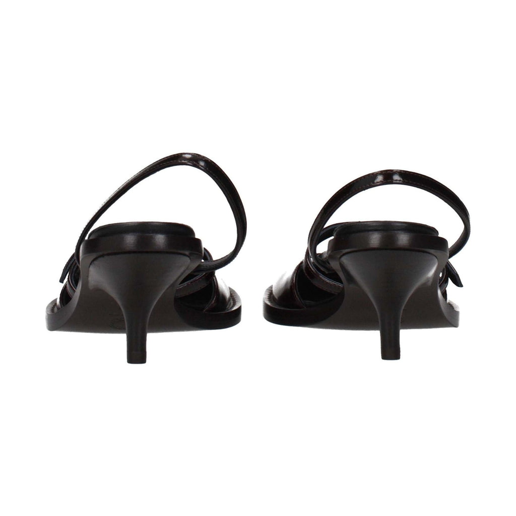 Dries Van Noten Brown Leather Platform Sandals