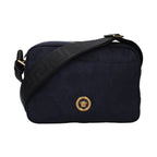 Versace Blue Fabric Crossbody Bag