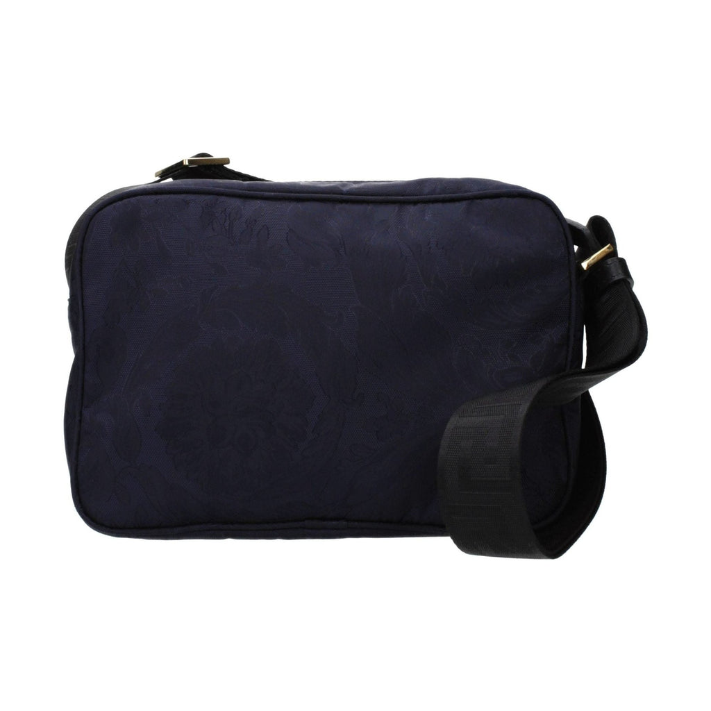Versace Blue Fabric Crossbody Bag