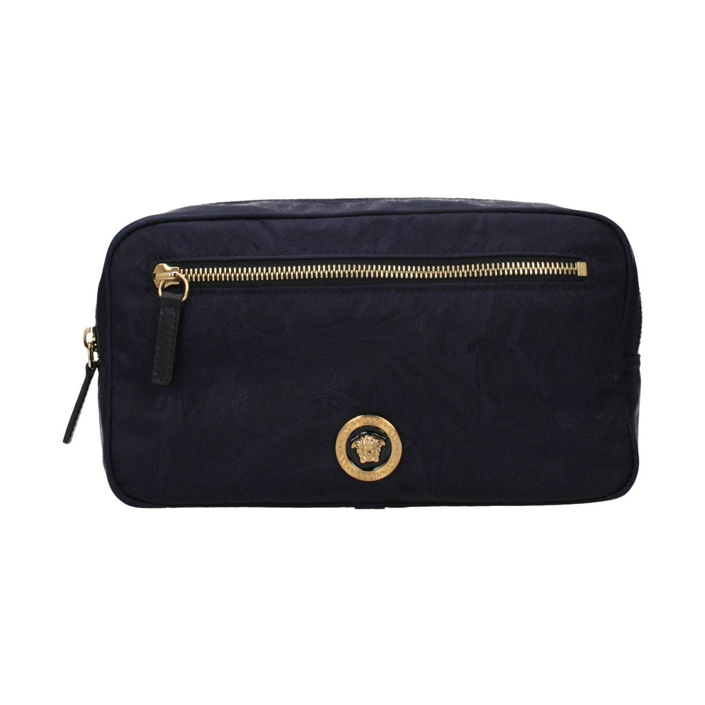 Versace Blue Fabric Backpack