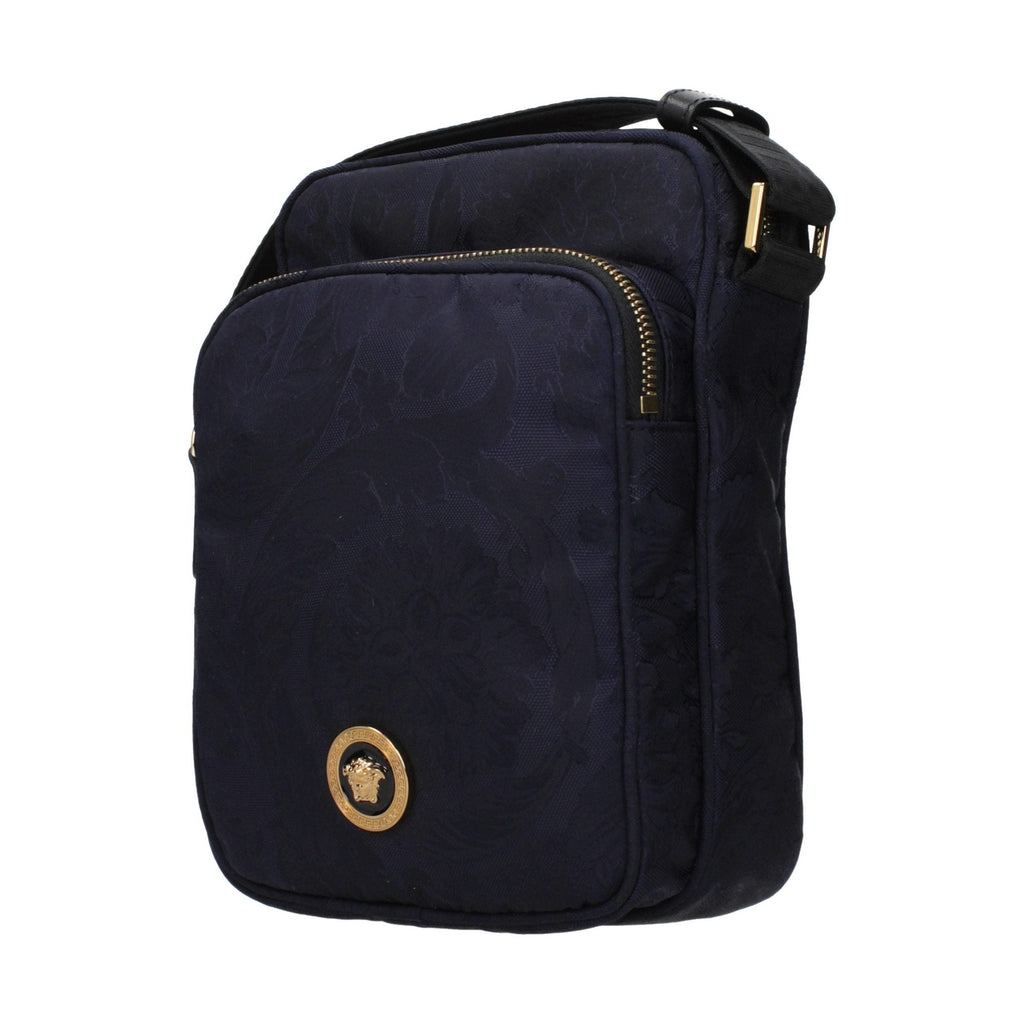 Versace Blue Fabric Crossbody Bag