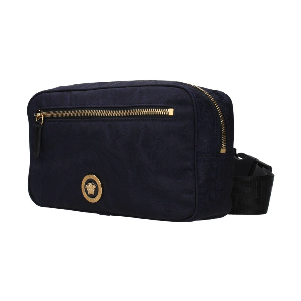 Versace Blue Fabric Backpack