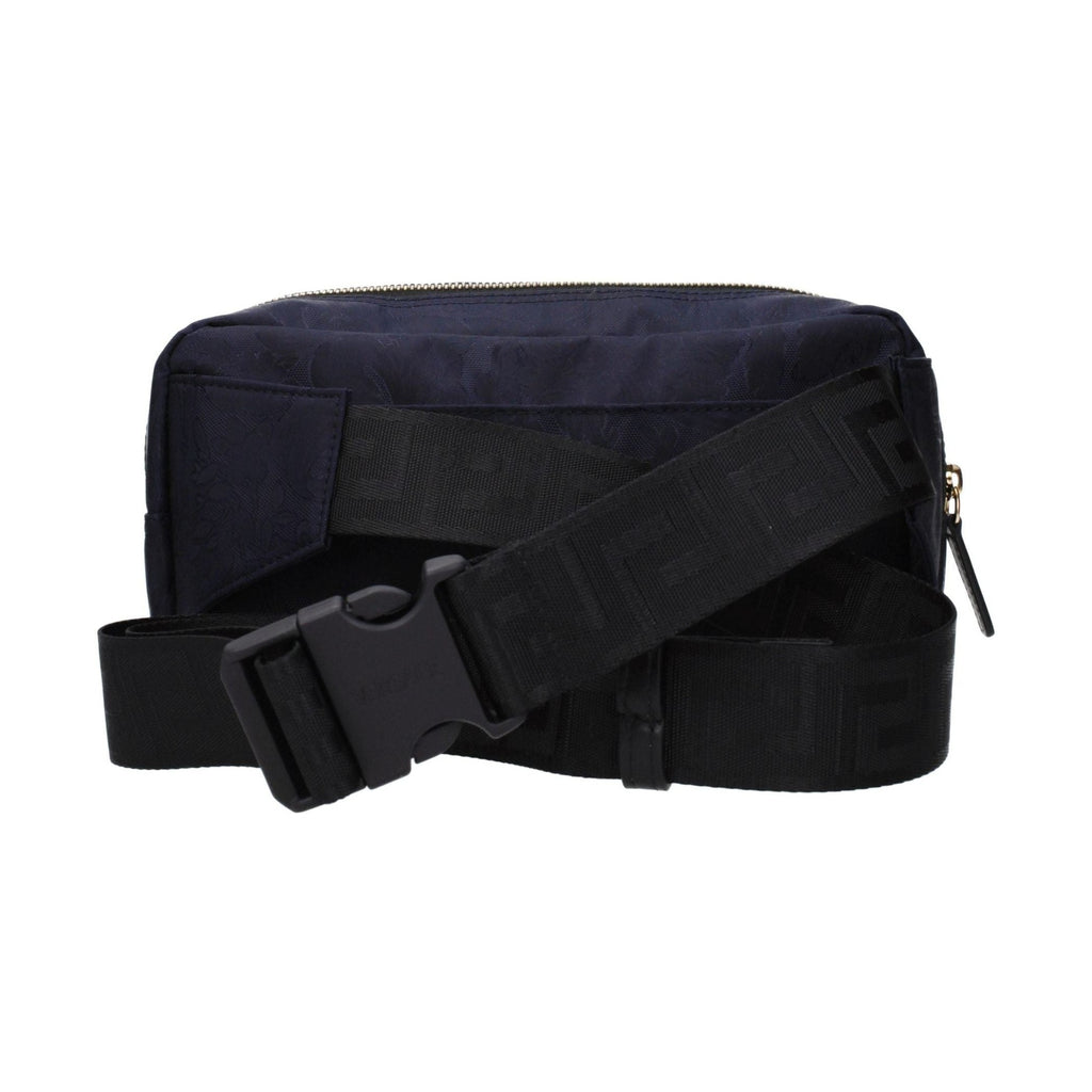 Versace Blue Fabric Backpack