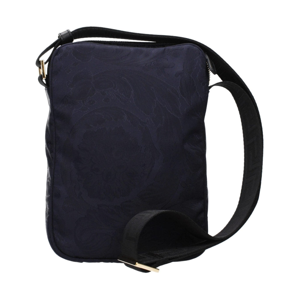 Versace Blue Fabric Crossbody Bag