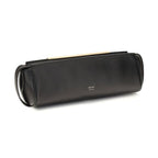 Khaite Black Calf Leather Bos Taurus Clutch Bag