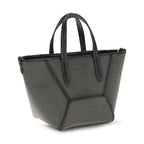 Brunello Cucinelli Black Calf Leather Bos Taurus Shoulder Bag