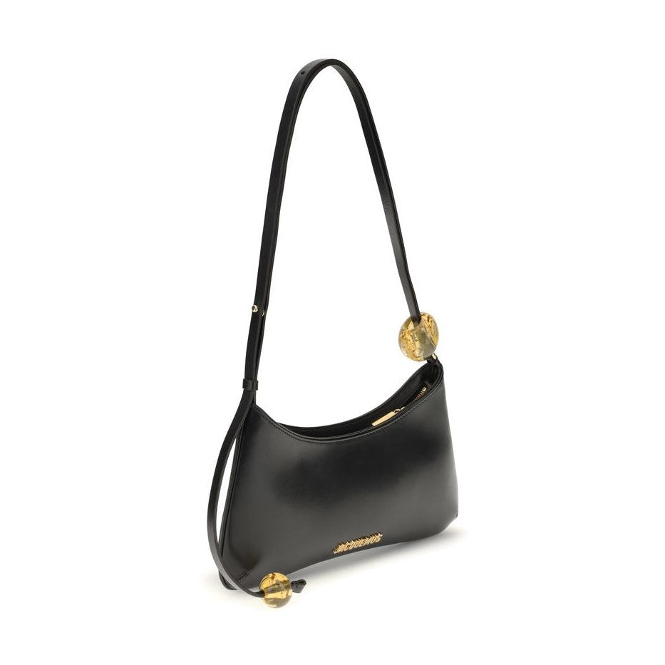 Jacquemus Black Calf Leather Bos Taurus Shoulder Bag
