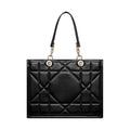 Dior Black Leather Tote Bag
