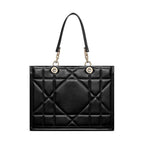 Dior Black Leather Tote Bag