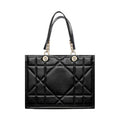 Dior Black Leather Tote Bag