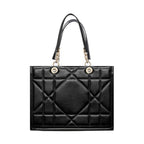 Dior Black Leather Tote Bag