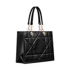 Dior Black Leather Tote Bag