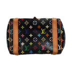 Louis Vuitton Black Monogram Multicolor Canvas Priscilla Handbag