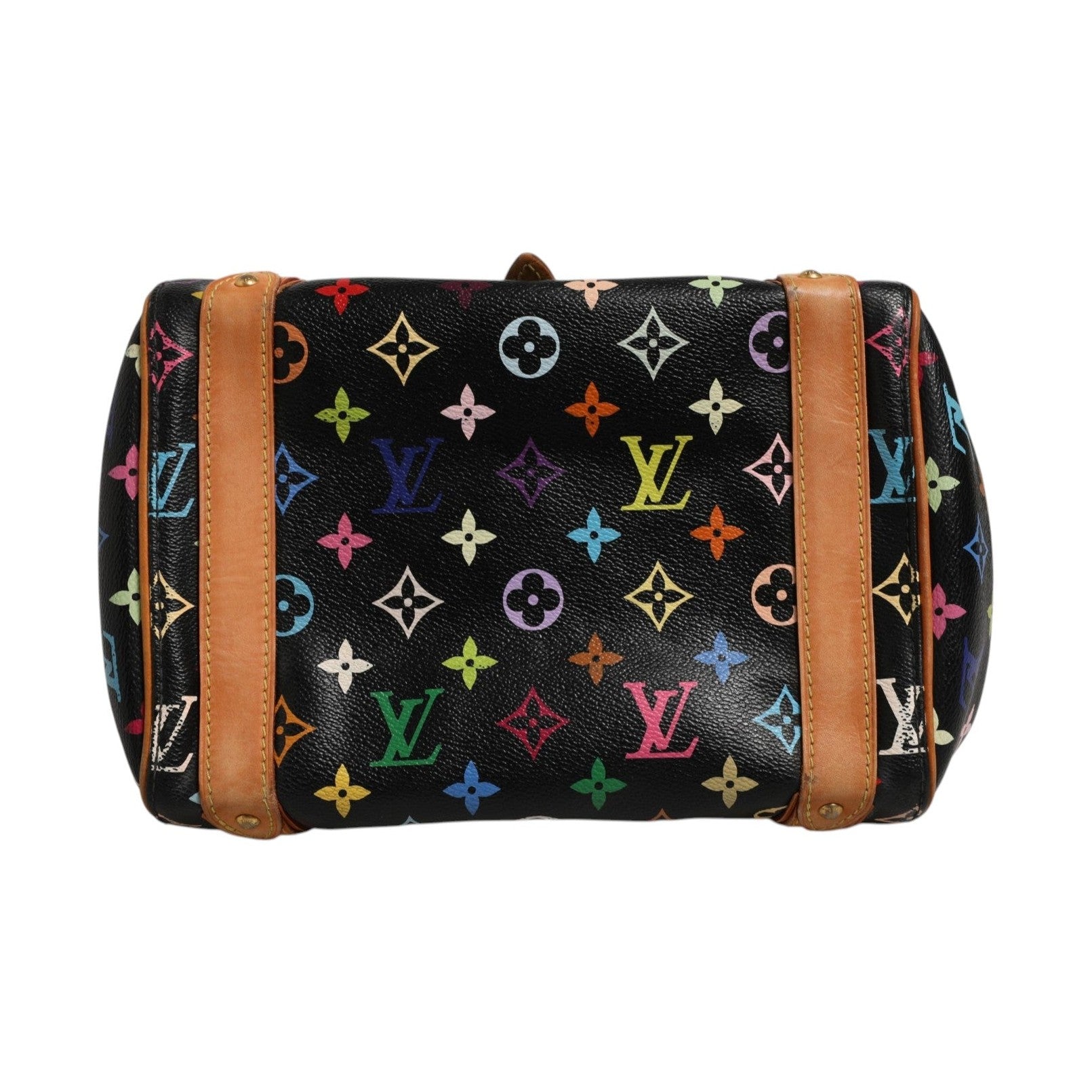 Louis Vuitton Black Monogram Multicolor Canvas Priscilla Handbag