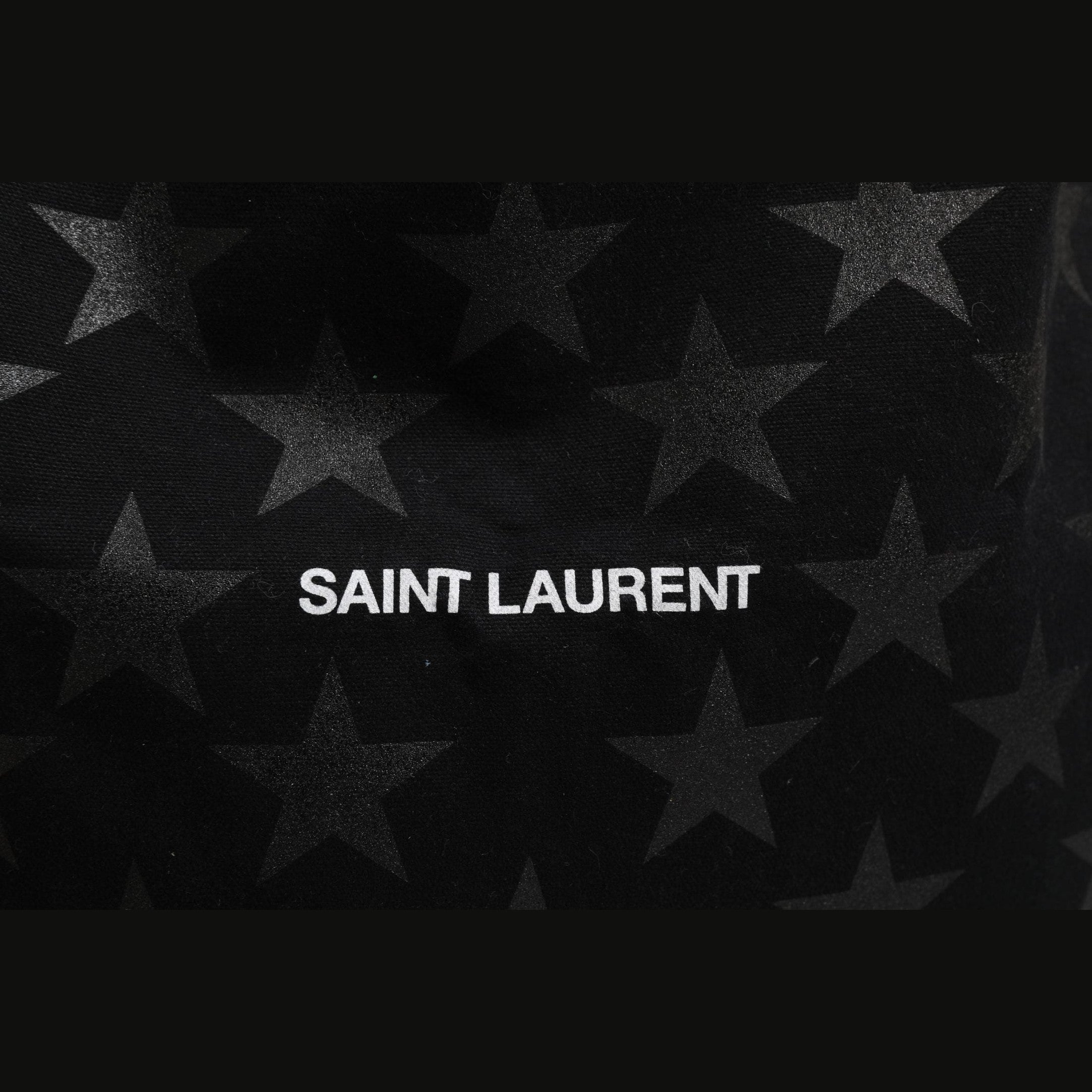Saint Laurent Rive Droite Black Tote Bag With Star Print Tote bag