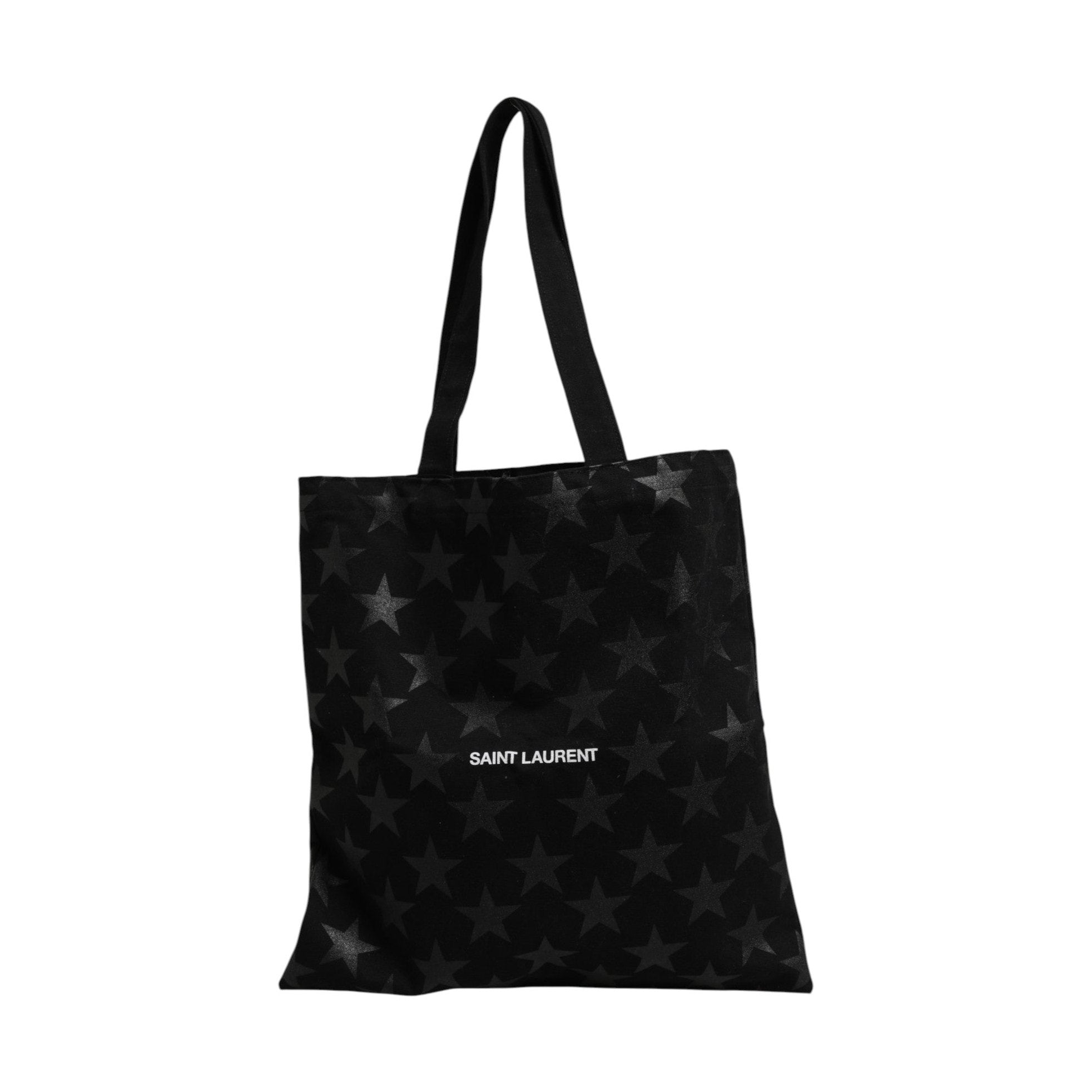 Saint Laurent Rive Droite Black Tote Bag With Star Print Tote bag